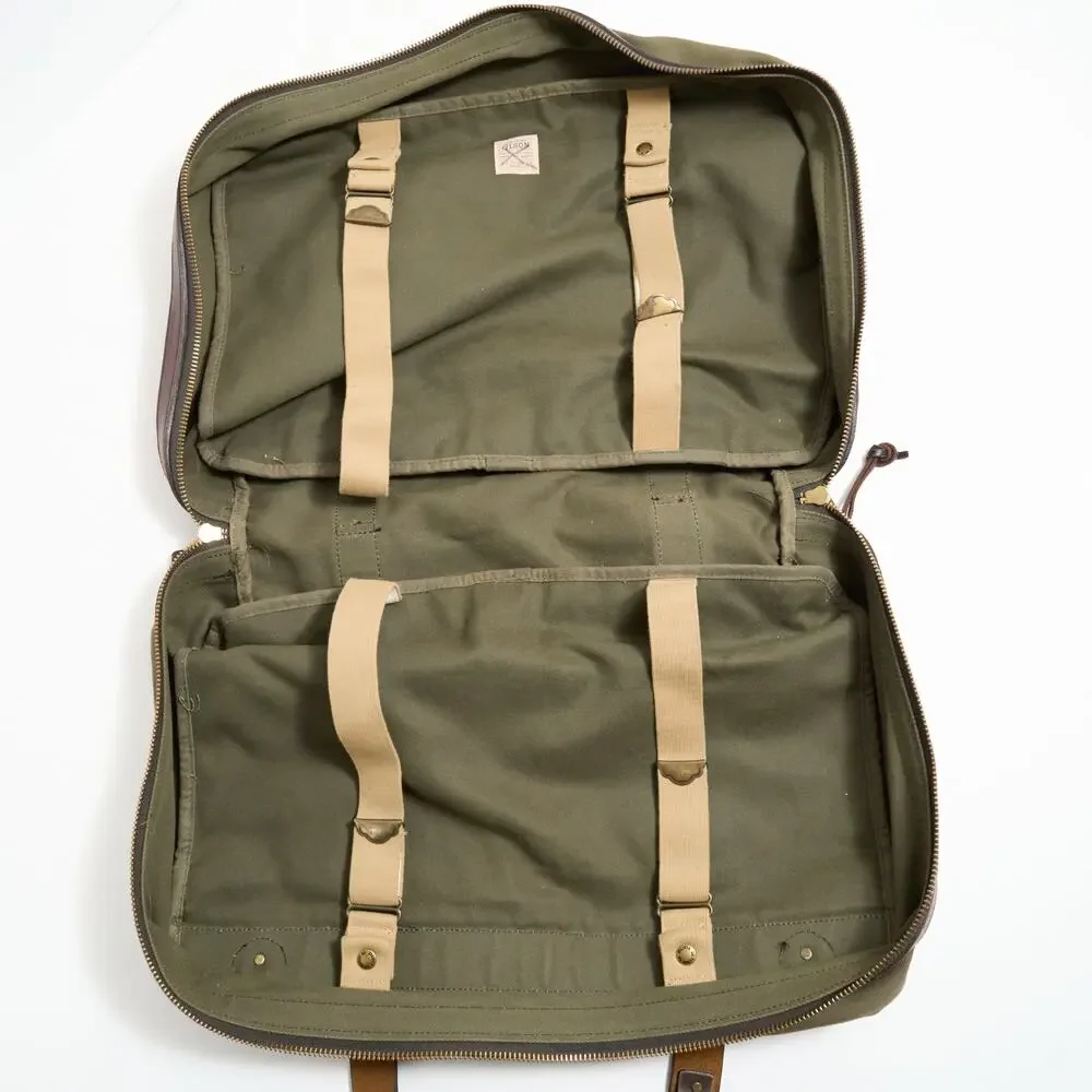 Filson Large Pullman Travel Bag Otter Green Made in USA Rugged Twill Duffel